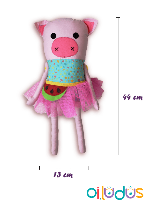 Porquinha de brinquedo rosa