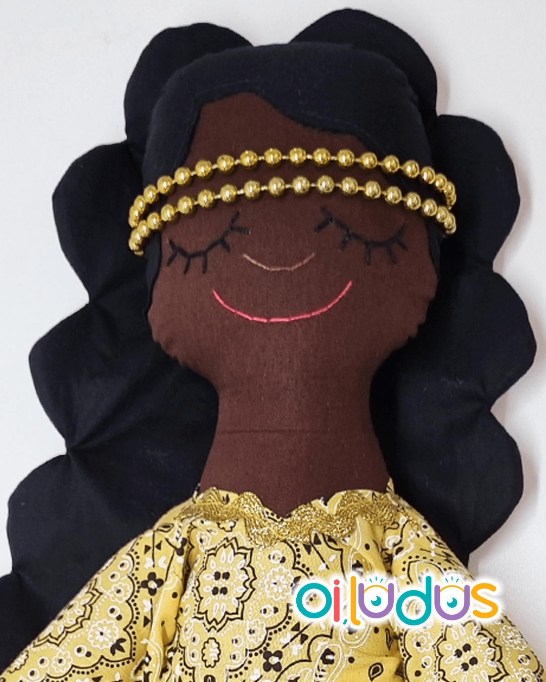 Boneca Oxum de Pano