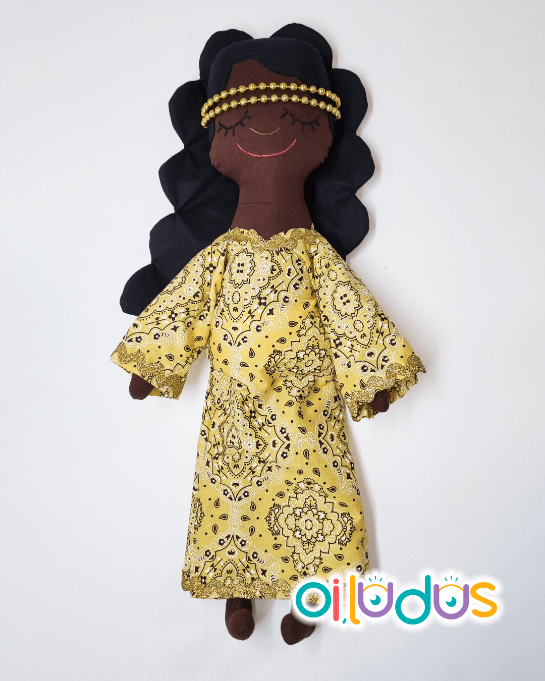 Boneca Oxum de Pano - 55 cm