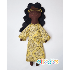 Boneca Oxum de Pano - 55 cm