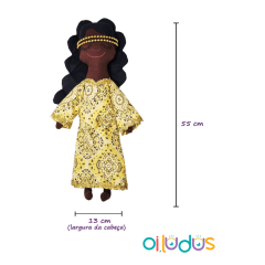 Boneca Oxum de Pano - 55 cm