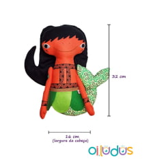 Boneca de pano Sereia Encantada