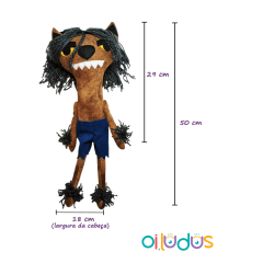 Boneco Lobisomem de Pano